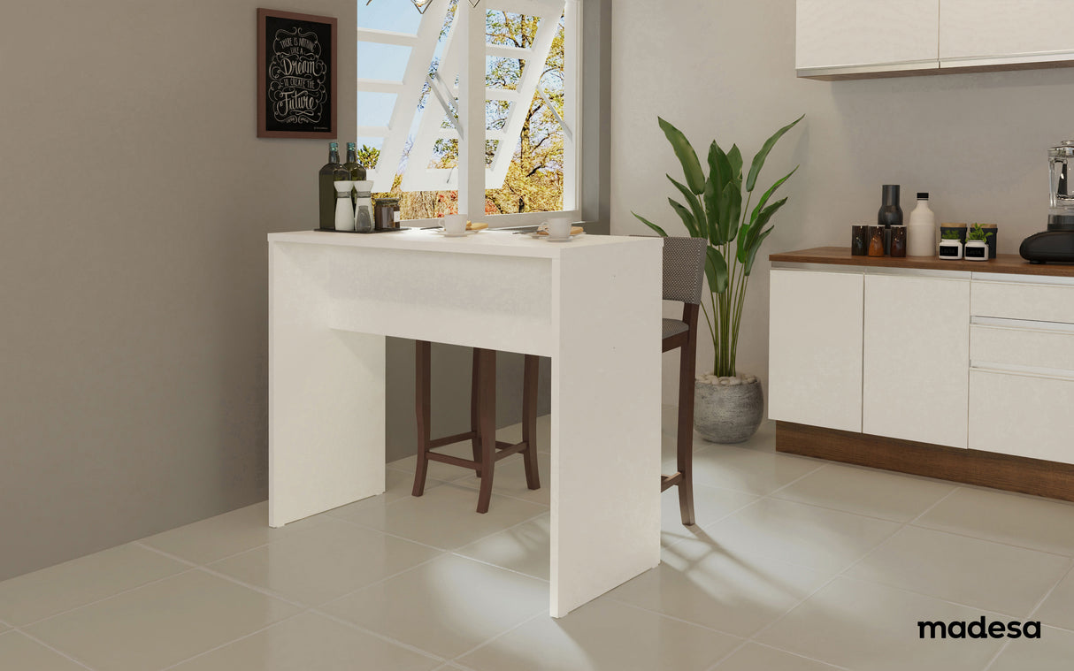 Isla de Cocina con Barra desayunador Madesa 120cm BB
