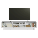 Rack para TV hasta 80 Pulgadas 218 cm 2 Puertas Blanco Glamy Madesa
