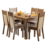 Juego de Comedor Honduras Mesa Madesa Tapa de Madera con 6 Sillas