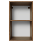 Alacena 40 cm 1 Puerta Marrón/Negro Vidrio Reflecta Bronce Vinilo Madesa
