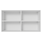 Kit 4 Alacenas 120 cm 4 Puertas con Vidrio Reflecta Bronce Blanco/Negro Vinilo Madesa
