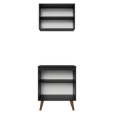 Kit de Cocina con Alacena y Mueble Bajo 70 cm Negro Pieta Madesa