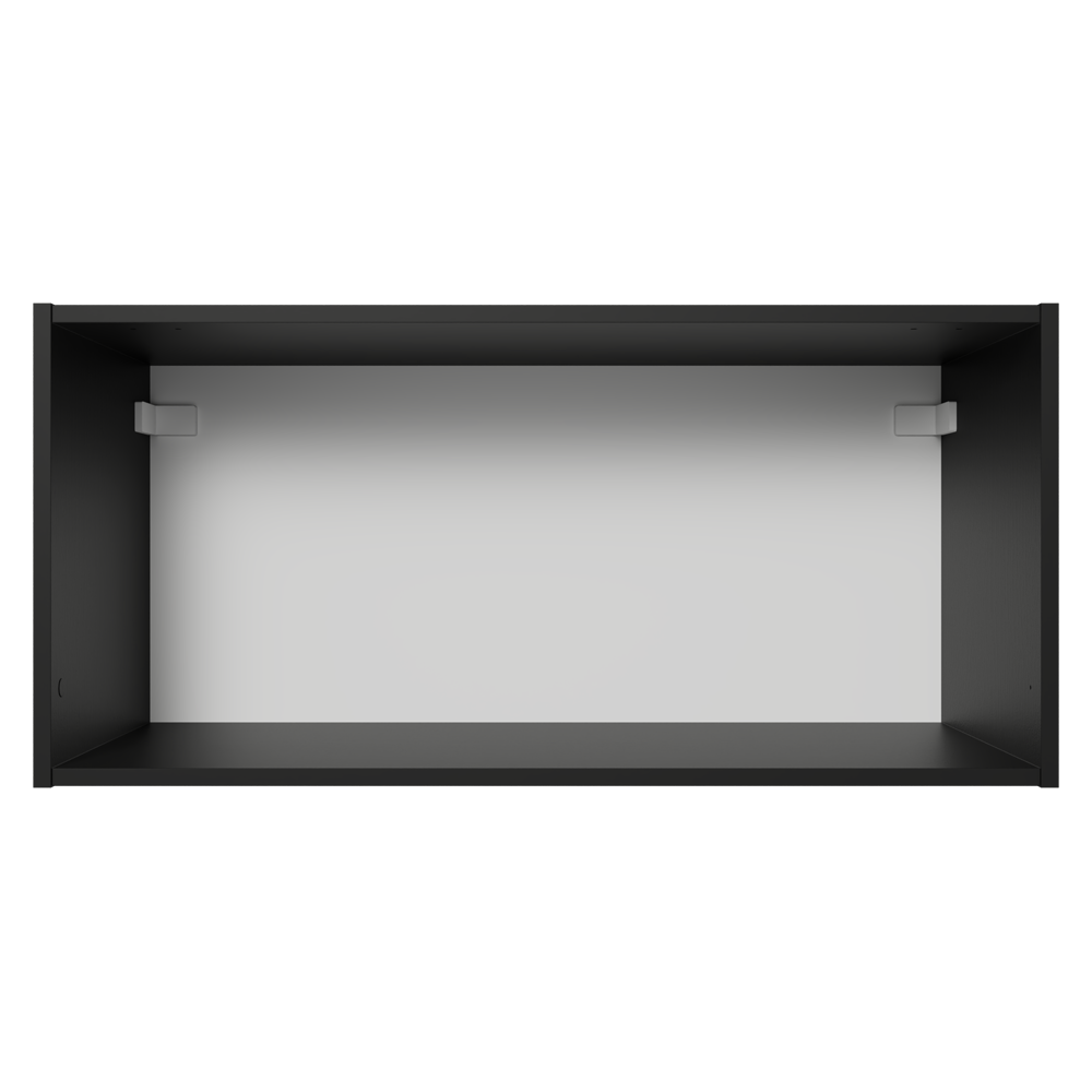 Alacena 70 cm con 1 Puerta Rebatible Negro Pieta Madesa