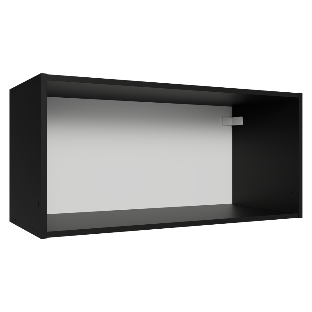 Alacena 70 cm con 1 Puerta Rebatible Negro Pieta Madesa