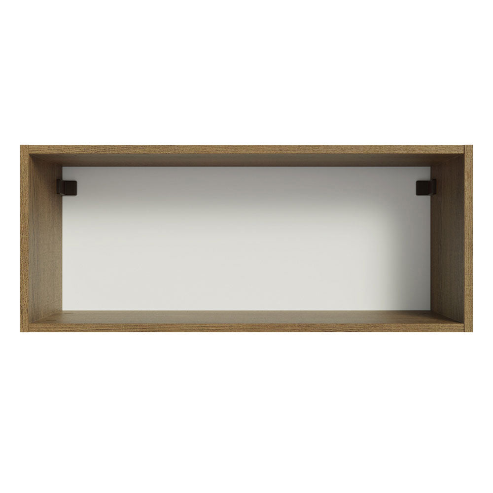 Alacena Multiuso 80cm 1 Puerta Puerta Rebatible Marrón/Negro Agata Madesa