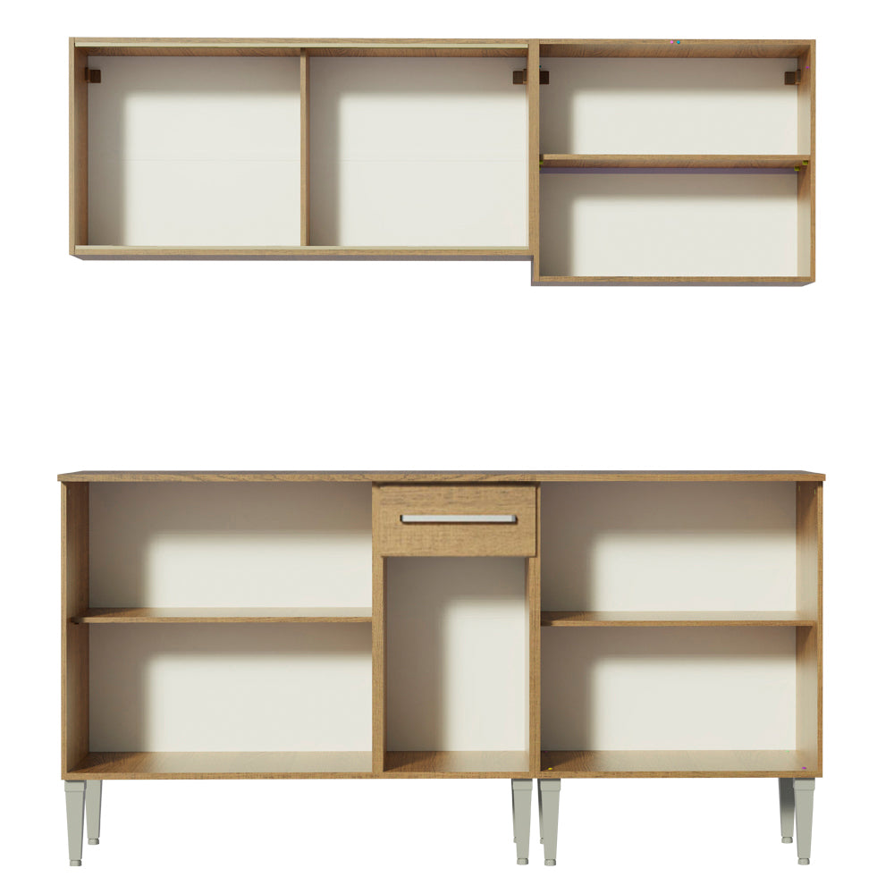Combo de Cocina 169cm Emilly Box Madesa 03 - Marrón