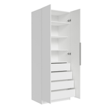 Placard Modular 2 Puertas 4 Cajones Blanco Neo Madesa