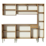 Combo de Cocina 201cm Emilly Sky Madesa 04 - Marrón