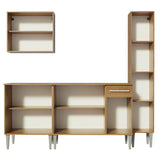 Combo de Cocina 201cm Emilly Sing Madesa 01 - Marrón