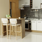 Isla de Cocina con Barra Desayunador 120 cm Marrón Madesa