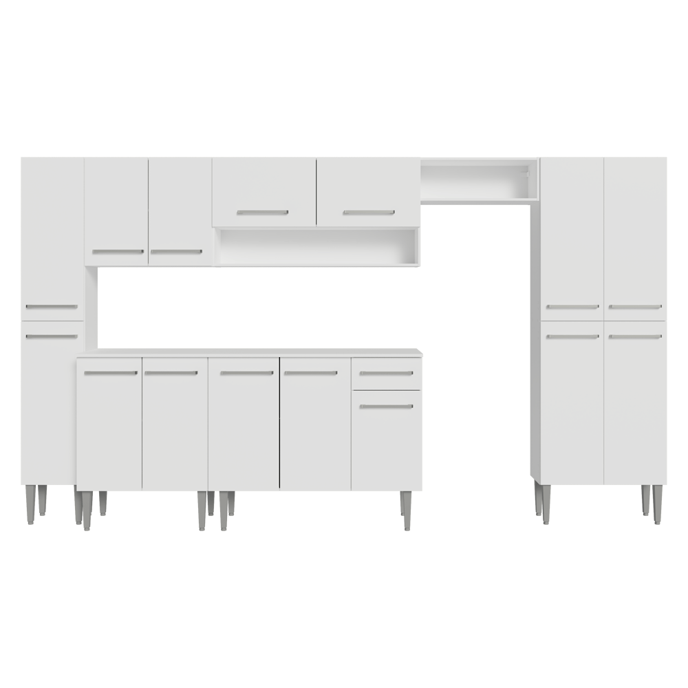 Combo completo de Cocina 325cm Blanco Emilly Madesa 06