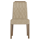 Juego de Comedor con Tapa de Madera 6 Sillas Marrón/Negro/Imperial Assis Madesa