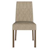 Juego de Comedor con Tapa de Madera 6 Sillas Marrón/Negro/Imperial Luso Madesa