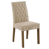 Juego de Comedor con Tapa de Madera 6 Sillas Marrón/Imperial Luso Madesa