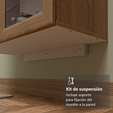 Cristalero Madesa 2 Puertas 70 cm sin Patas MM