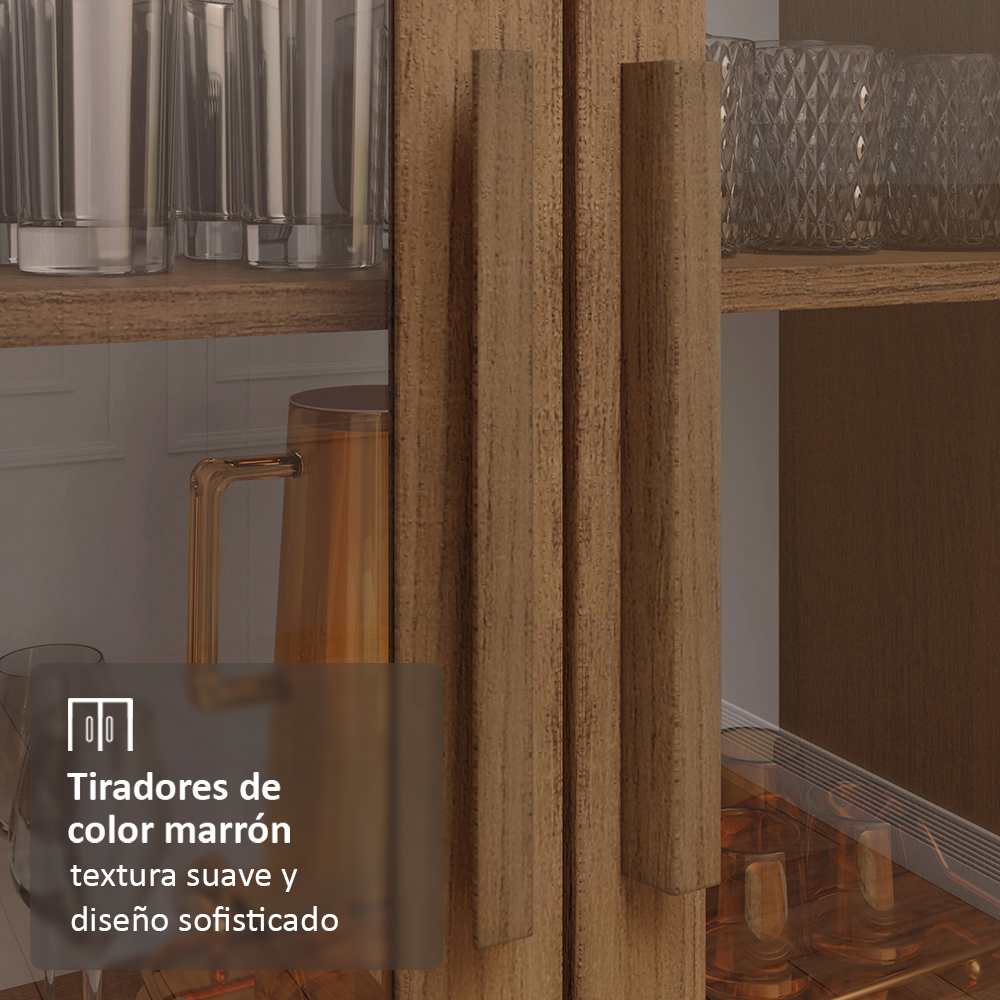 Cristalero Madesa 2 Puertas 70 cm sin Patas MM
