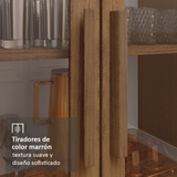 Cristalero Madesa 2 Puertas 70 cm sin Patas MM