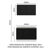 Mueble para Garaje Multiuso Madesa Agata 120cm BN 01