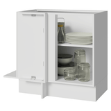 Bajo Mesada Esquinero 94 cm 1 Puerta (Sin Mesada) Blanco/Crema Agata Madesa