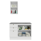 Vanitory 110cm 3 Cajones 3 Puertas Blanco Vik 01