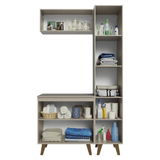 Vanitory, 120cm, 5 puertas, Crema Nice 03