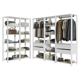 Placard Modulado 317 cm 4 Cajones Valenci Blanco