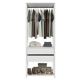 Placard Abierto Madesa Valencia 2 Cajones 0.70 m x 1.80 m Blanco