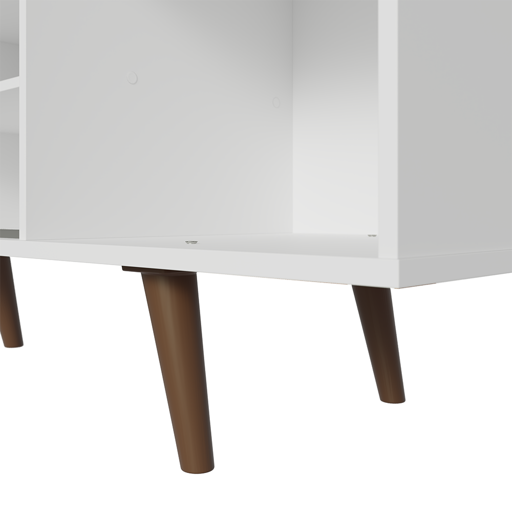 Rack para TV hasta 80 pulgadas 160 cm Con Patas Torino Blanco/Marrón