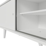 Rack para TV hasta 80 pulgadas 160 cm Con Patas Torino Blanco