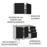 Mueble para Garaje Multiuso Madesa Agata 120cm BN 01