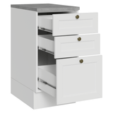 Bajo Mesada de Cocina 40 cm 3 Cajones Blanco Vik Madesa