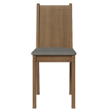 Juego de 4 Sillas 4290 Marrón/Silver