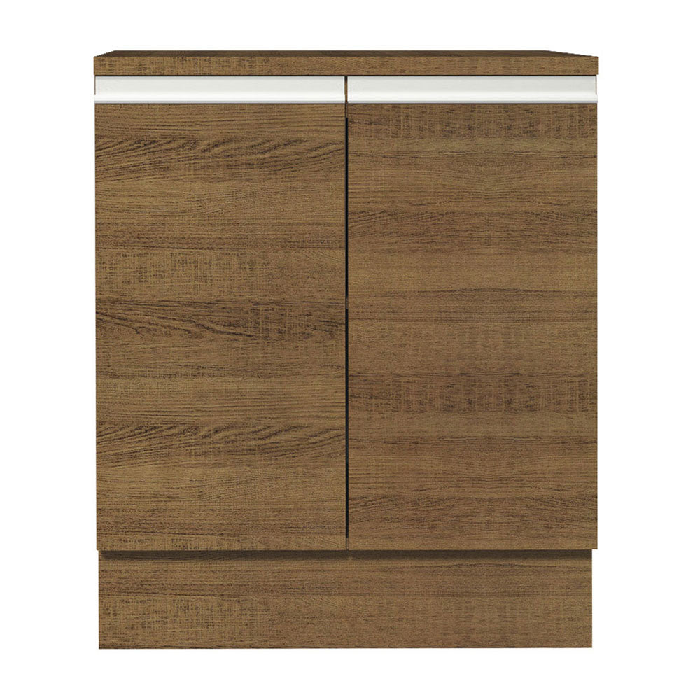 Bajo Mesada 70 x 60 cm 2 Puertas (Con Mesada) Marrón Glamy Madesa