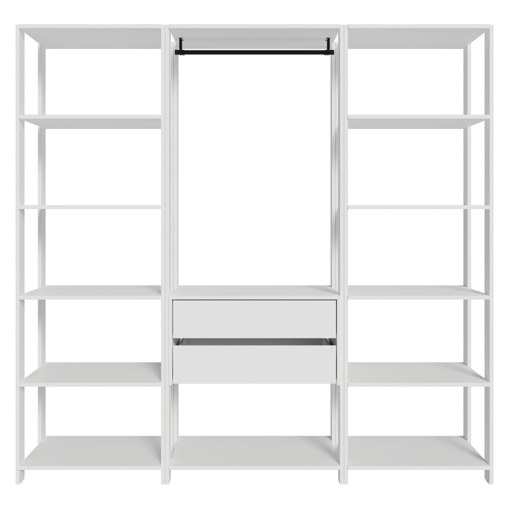 Placard Modulado 188 cm 2 Cajones Valencia Blanco