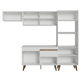 Mueble de Cocina Completa Pieta 260 cm 8 Puertas 1 Cajón (Con Mesada) Blanco Madesa