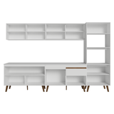 Mueble de Cocina Completa Pieta 310 cm 11 Puertas 1 Cajón (Con Mesada) Blanco 01 Madesa