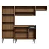 Combo completo de Cocina 220 cm Marrón/Negro Deli Madesa 02