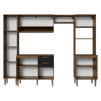 Combo completo de Cocina 265 cm Marrón/Negro Lille Madesa
