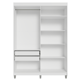Placard Closet con Patas 2 Cajones 121 cm Blanco Venus Madesa