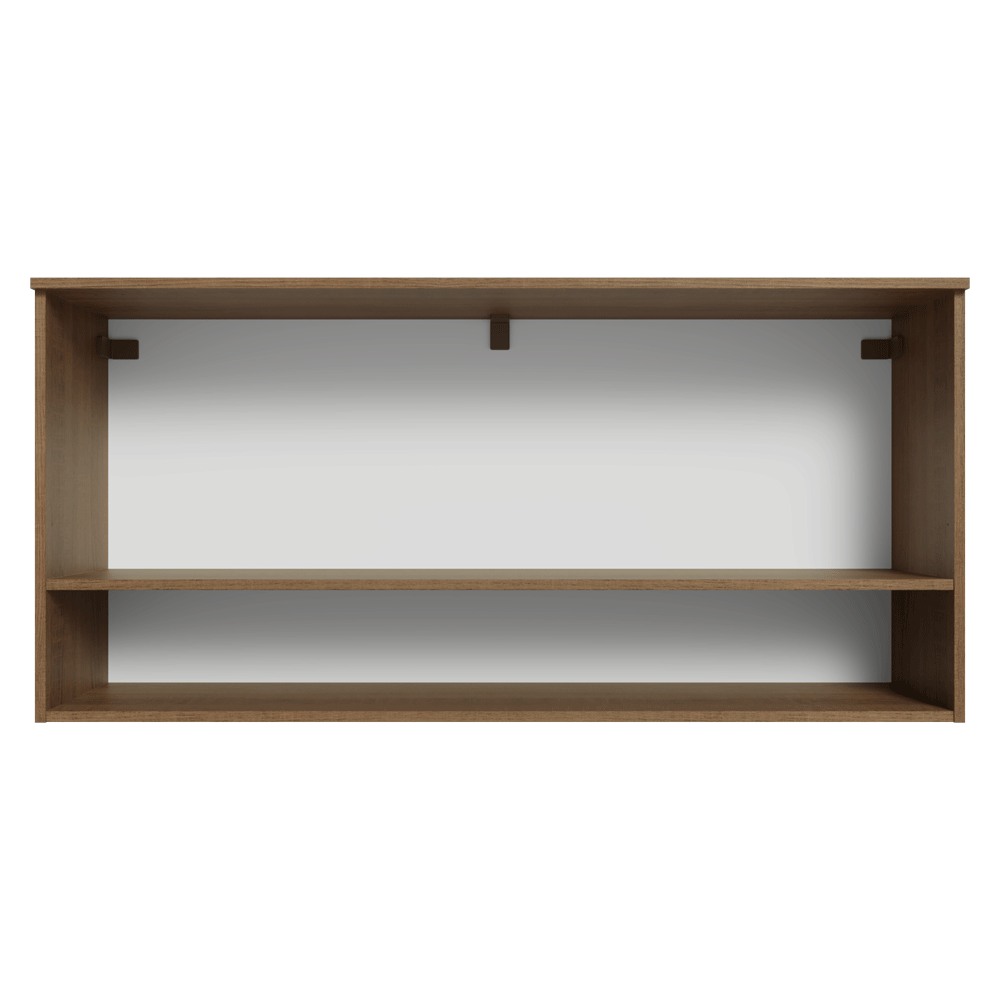 Alacena 105 cm 1 Puerta Rebatible Marrón/Blanco Lille Madesa