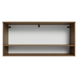 Alacena 105 cm 1 Puerta Rebatible Marrón/Blanco Lille Madesa