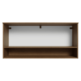Alacena 105 cm 1 Puerta Rebatible Marrón/Negro Lille Madesa