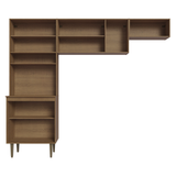 Cocina compacta 235cm Marrón Gourmet Madesa XA03