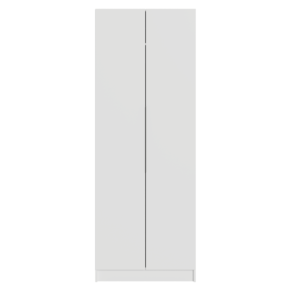 Placard Modular con 2 Puertas, 2 Cajones y 4 Estantes, Blanco Neo
