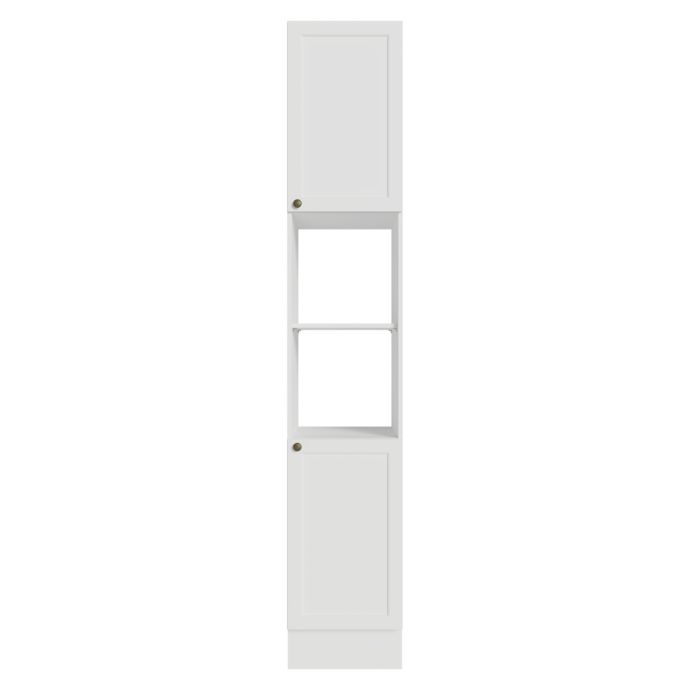 Despensero 40 cm 2 Puertas e 2 Nichos Blanco Vik Madesa