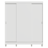 Placard Matrimonial con Patas 180 cm 3 Puertas Reno Blanco