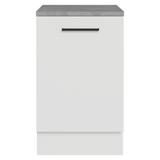 Bajo Mesada 50x60cm 1 Puerta (con mesada) Ágata Blanco