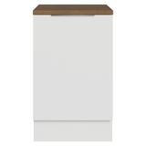 Bajo Mesada 50 x 60cm 1 Puerta (con mesada) Blanco/Marrón Stella