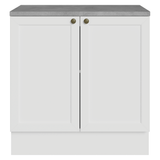 Bajo Mesada de Cocina 80 cm 2 Puertas Blanco Vik Madesa