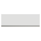 Alacena 100 cm 1 Puerta Rebatible Marrón/Blanco Glamy Madesa